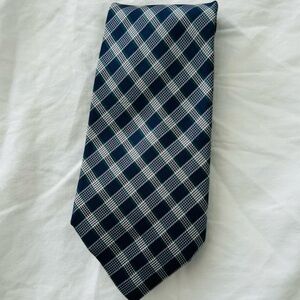 Lauren Ralph Lauren Men's Neck Tie Blue White Green Striped 100 Silk USA Made